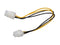 StarTech.com ATXP4EXT 8in ATX12V 4 Pin P4 CPU Power Extension Cable Female to