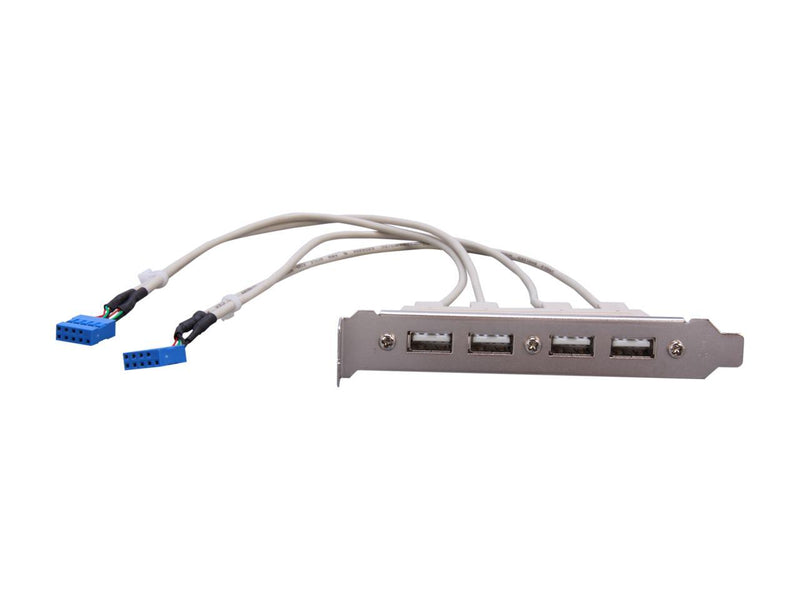 StarTech.com USBPLATE4 4 Port USB A Female Slot Plate Adapter