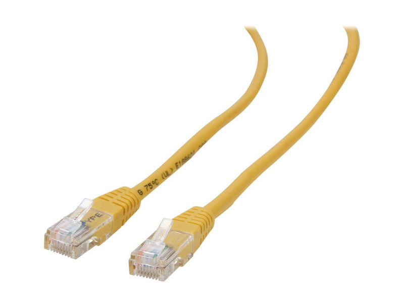 StarTech.com M45PATCH10YL 10 ft. Cat 5E Yellow Network Cable