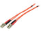 StarTech.com FIBLCLC1 3.28 ft. Multimode 62.5/125 Duplex Fiber Patch Cable LC -