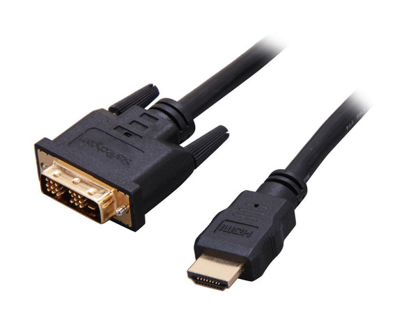 StarTech HDMIDVIMM15 15 ft. Black Connector A: 1 - 19 pin HDMI Male Connector B: