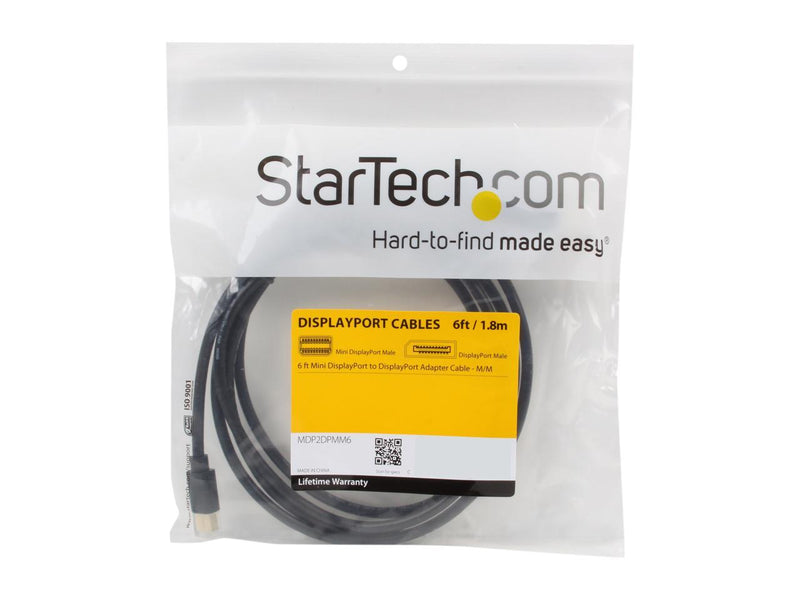 StarTech.com Model MDP2DPMM6 Mini DisplayPort to DisplayPort 1.2 Adapter Cable