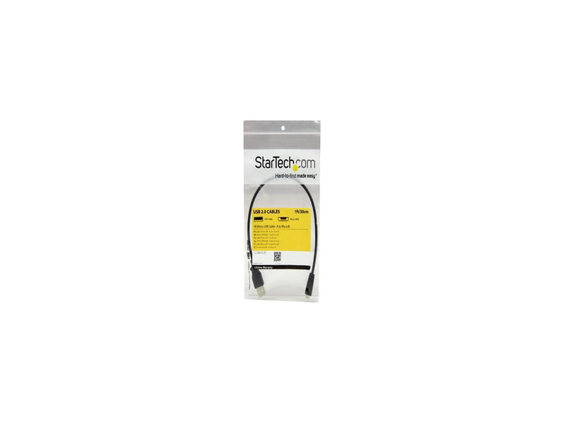 StarTech 1 ft. (0.3 m) USB to Micro USB Cable - USB 2.0 A to Micro