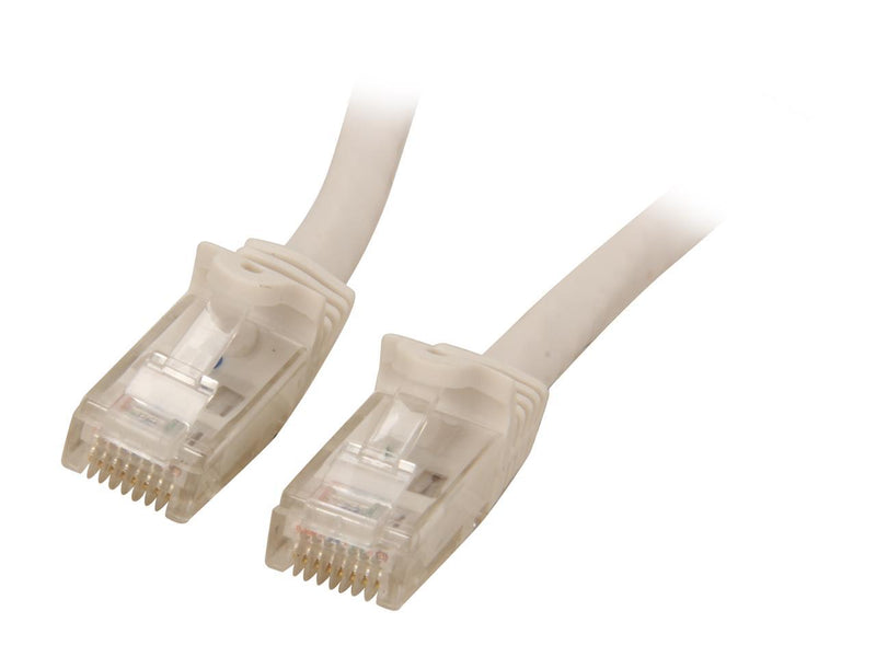 StarTech.com N6PATCH3WH 3 ft. Cat 6 White Snagless UTP Patch Cable - ETL