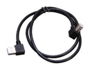 StarTech.com USB2HAB2RA3 Black A Right Angle to B Right Angle USB Cable