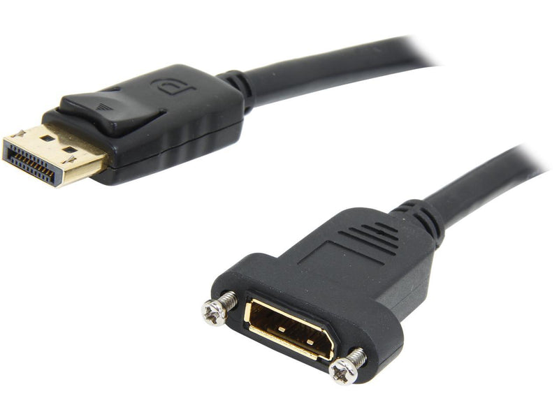 StarTech.com DPPNLFM3 3 ft. Black DisplayPort Male to DisplayPort Female