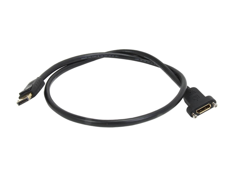 StarTech.com DPPNLFM3 3 ft. Black DisplayPort Male to DisplayPort Female