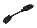 StarTech.com DP2MDPMF6IN 6" Black 1 x DisplayPort (20 pin) Male to  1 x