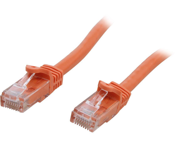 StarTech.com N6PATCH15OR 15 ft. Cat 6 Orange Snagless Cat6 UTP Patch Cable - ETL