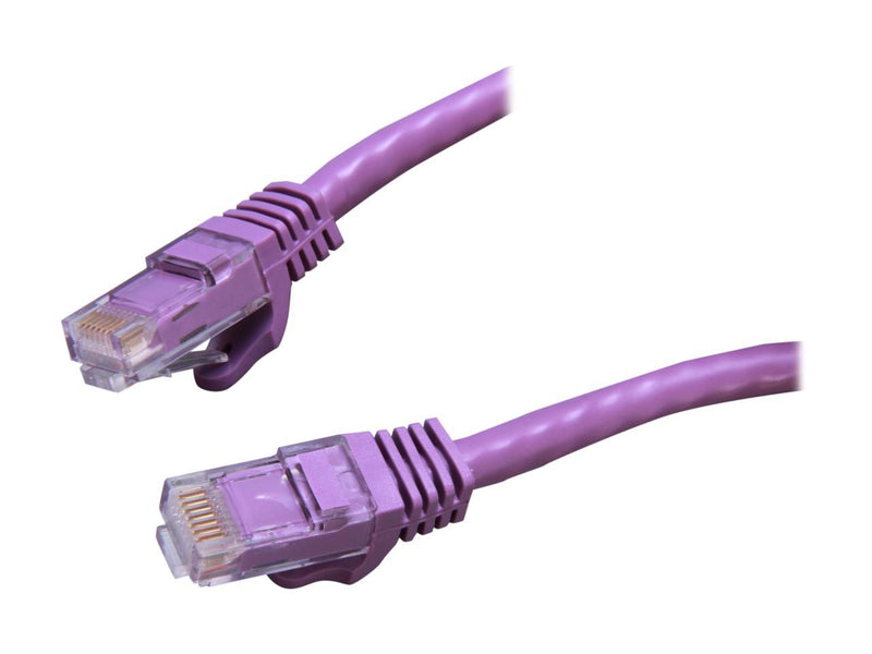 StarTech.com N6PATCH15PL 15 ft. Cat 6 Purple Snagless Cat6 UTP Patch Cable - ETL