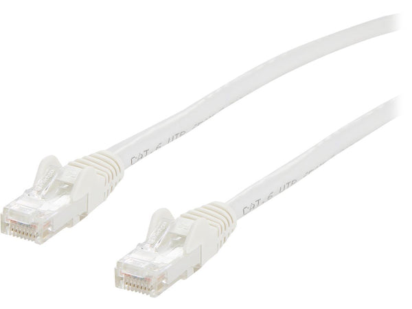 StarTech.com N6PATCH15WH 15 ft. Cat 6 White Snagless Cat6 UTP Patch Cable - ETL