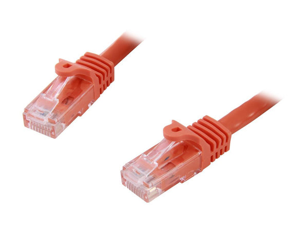 StarTech.com N6PATCH25OR 25 ft. Cat 6 Orange Snagless Cat6 UTP Patch Cable - ETL