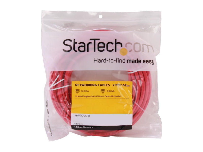 NW CABLE STARTECH| N6PATCH25RD RT
