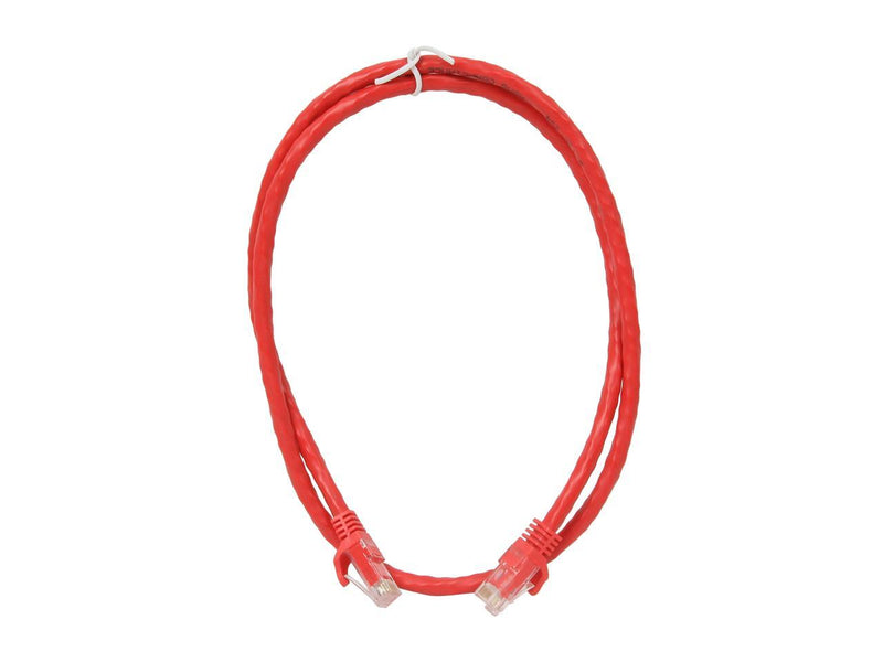 StarTech.com N6PATCH3RD 3 ft. Cat 6 Red Snagless Cat6 UTP Patch Cable - ETL