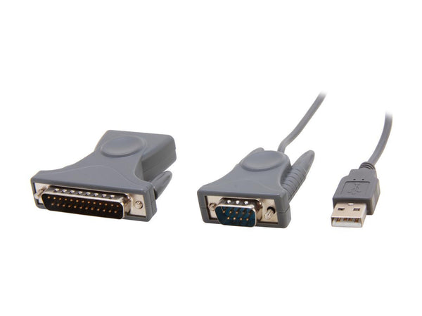 StarTech.com Model ICUSB232DB25 3 ft. USB to RS232 DB9/DB25 Serial Adapter Cable