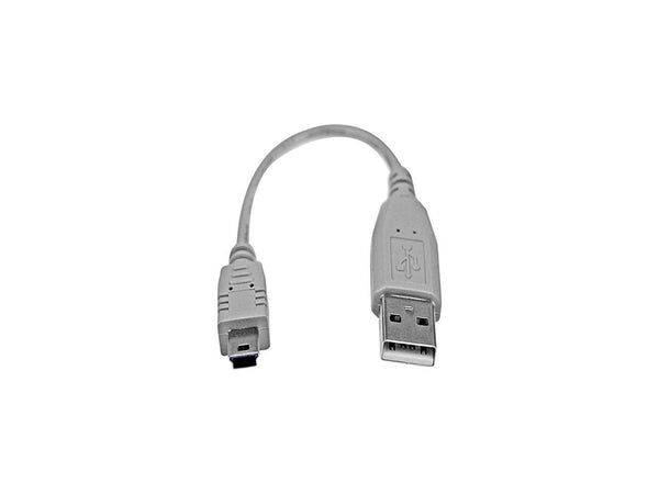 StarTech.com USB2HABM6IN Gray Mini USB 2.0 Cable - A to Mini B