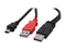 StarTech.com USB2HABMY1 Black USB Y Cable for External Hard Drive - USB A to