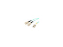 StarTech.com A50FBLCSC1 3.28 ft. Multimode 50/125 Duplex LSZH Fiber Patch Cable