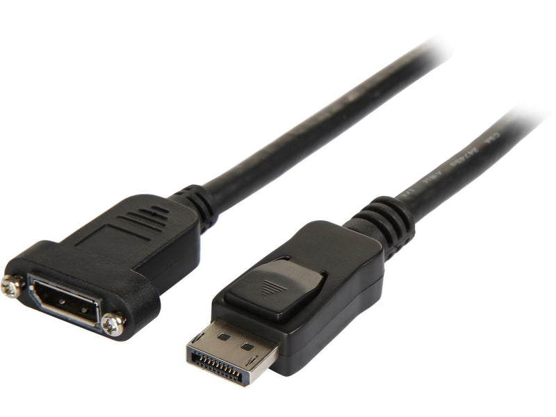 StarTech.com DPPNLFM3PW 3 ft. Black Connector A: DisplayPort Male Connector B: