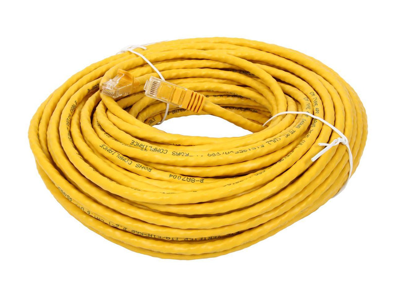 StarTech.com N6PATCH100Y 100 ft. Cat 6 Yellow Snagless UTP Patch Cable - ETL