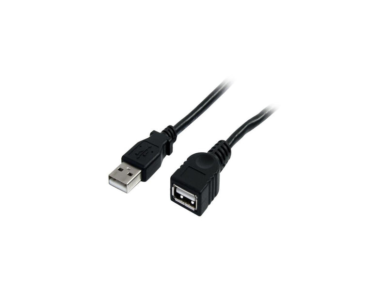 StarTech.com 3 ft Black USB 2.0 Extension Cable A to A - M/F - 3 ft USB