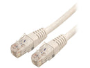 StarTech.com C6PATCH100WH 100 ft. (30.49 m) Cat 6 White Molded UTP Patch Cable -