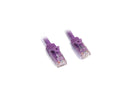 StarTech.com N6PATCH35PL 34.99 ft. (10.67 m) Cat 6 Purple Snagless UTP Patch