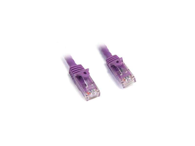 StarTech.com N6PATCH35PL 34.99 ft. (10.67 m) Cat 6 Purple Snagless UTP Patch