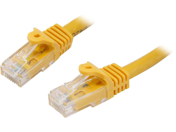 StarTech.com N6PATCH35YL 34.99 ft. (10.67 m) Cat 6 Yellow Snagless UTP Patch