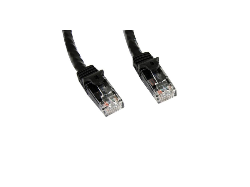 StarTech.com N6PATCH75BK 75 ft. Cat 6 Black Snagless UTP Patch Cable - ETL