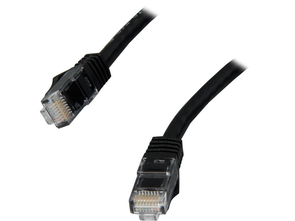 StarTech.com N6PATCH35BK 35 ft. Cat 6 Black Snagless UTP Patch Cable - ETL