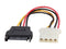 StarTech.com LP4SATAFM6IN 6in SATA to LP4 Power Cable Adapter - F/M Female to