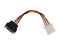 StarTech.com LP4SATAFM6IN 6in SATA to LP4 Power Cable Adapter - F/M Female to