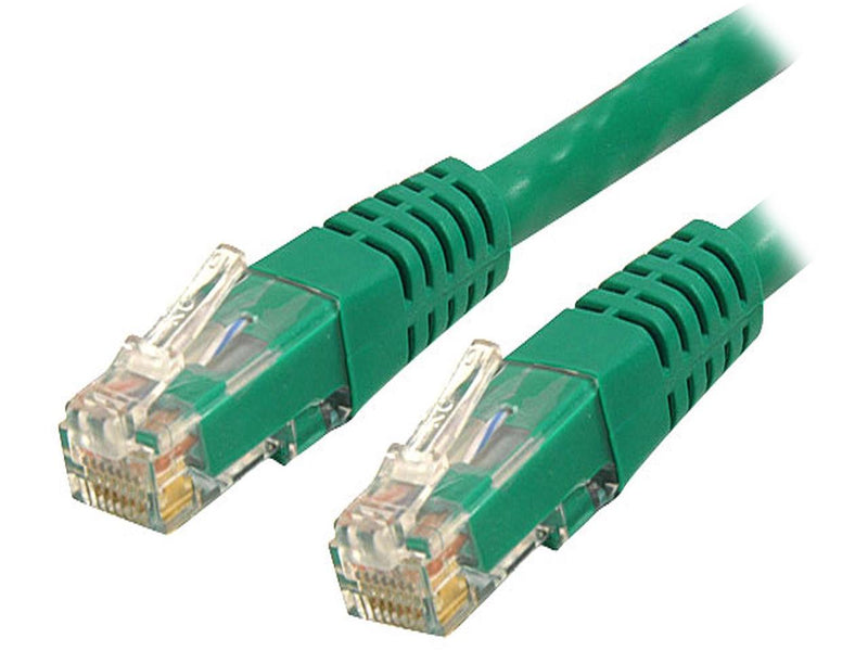 StarTech.com C6PATCH12GN 12 ft. Cat 6 Green Molded UTP Patch Cable