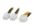 StarTech.com PCIEXSPLIT6 6 Pin PCI Express Power Splitter Cable Female to Male