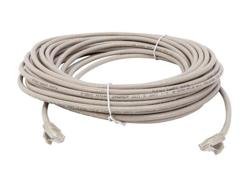 StarTech.com N6PATCH50GR 50 ft. Cat 6 Gray Snagless UTP Patch Cable - ETL