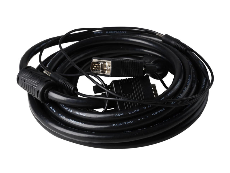 StarTech.com MXTHQMM15A 15 ft. Coax High Resolution Monitor VGA Cable with Audio