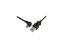 StarTech.com USB2HABM6LA Black Mini USB Cable - A to Left Angle Mini B