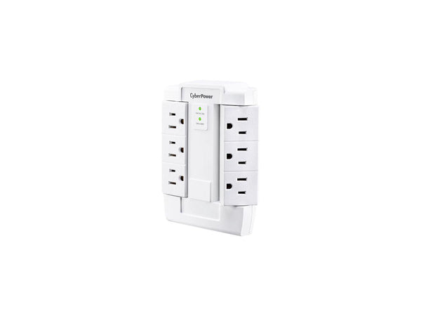 CyberPower CSB600WS Wall Mount 6 Outlets 900 joule Essential Surge Protection