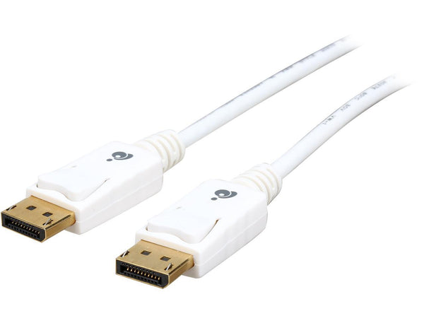 IOGEAR G2LDPDP02 6 ft. White Input: DisplayPort Male Output: DisplayPort Male
