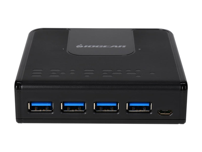 IOGEAR 4x2 USB 3.0 Peripheral Sharing Switch - Share 4 USB Devices Between