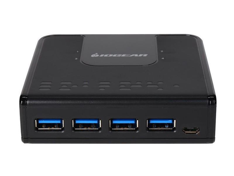IOGEAR 4x4 USB 3.0 Peripheral Sharing Switch - Share 4 USB Devices Between