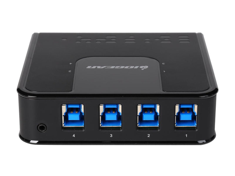 IOGEAR 4x4 USB 3.0 Peripheral Sharing Switch - Share 4 USB Devices Between