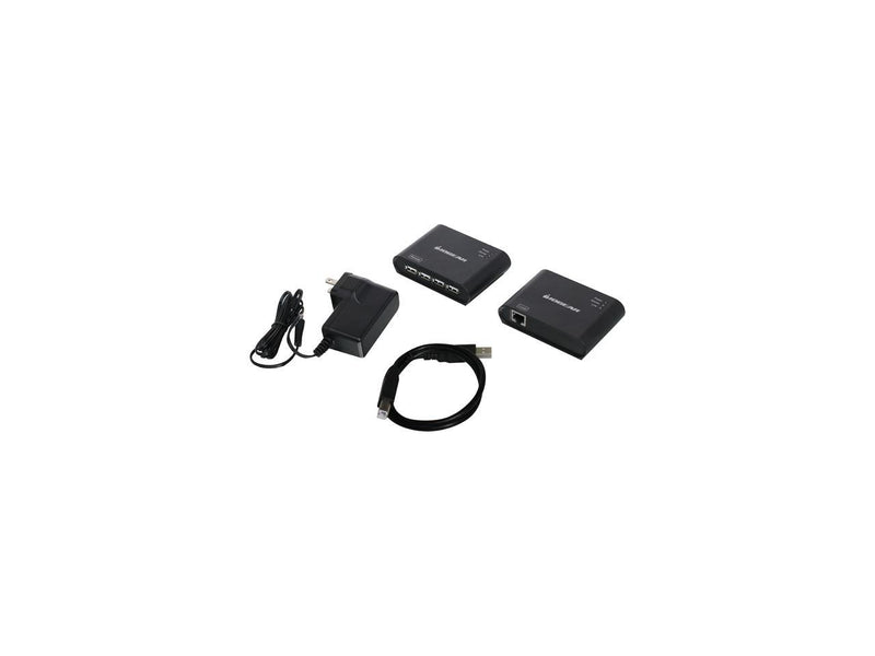 USB 2.0 4 Port USB Extender - Up To 165Ft - Cat5, Cat5e or Cat6 Ethernet