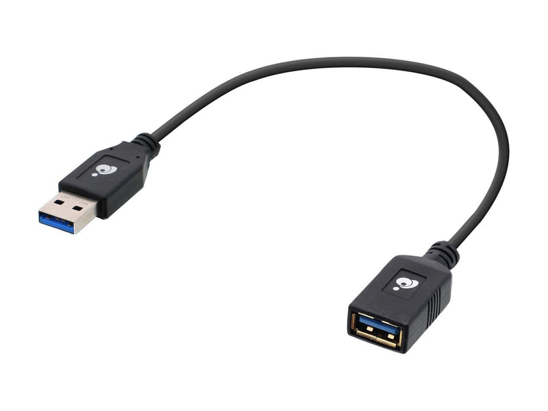 IOGEAR USB 3.0 Extension Cable Male to Female 12-Inch, G2LU3AMF