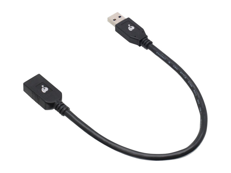 IOGEAR USB 3.0 Extension Cable Male to Female 12-Inch, G2LU3AMF