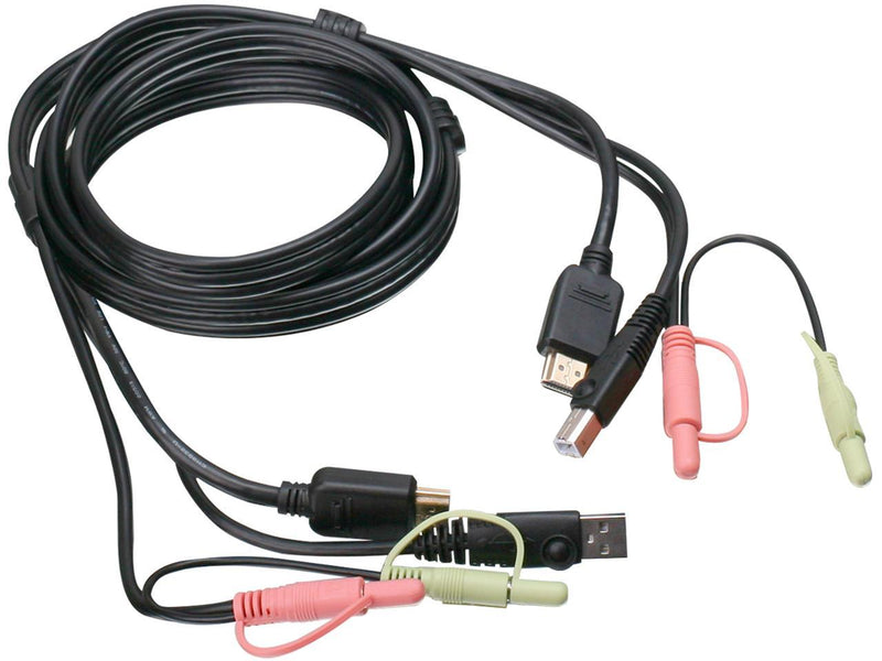 IOGEAR USB HDMI KVM Cable Set with Audio (TAA) 6 Foot, G2L802U