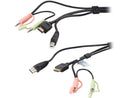 IOGEAR USB HDMI KVM Cable Set with Audio (TAA) 6 Foot, G2L802U