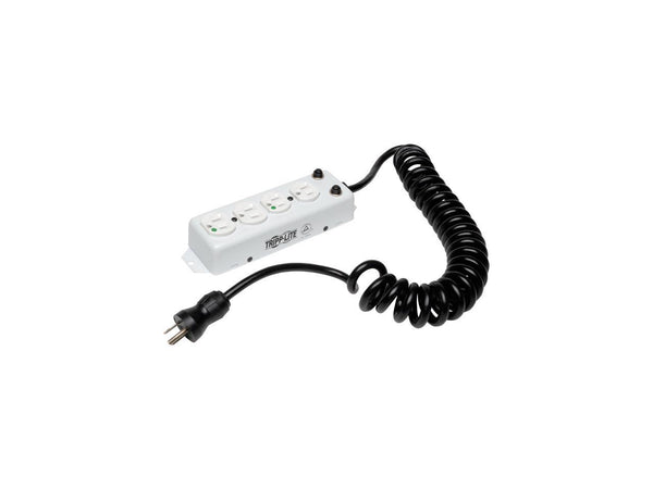 Tripp Lite Medical-Grade Power Strip; 4 Hospital-Grade Outlets, 3 ft. Extendable