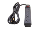 TRIPP LITE TLP6B 6 Feet 6 Outlets 360 Joules Protect It! Surge Suppressor Black
